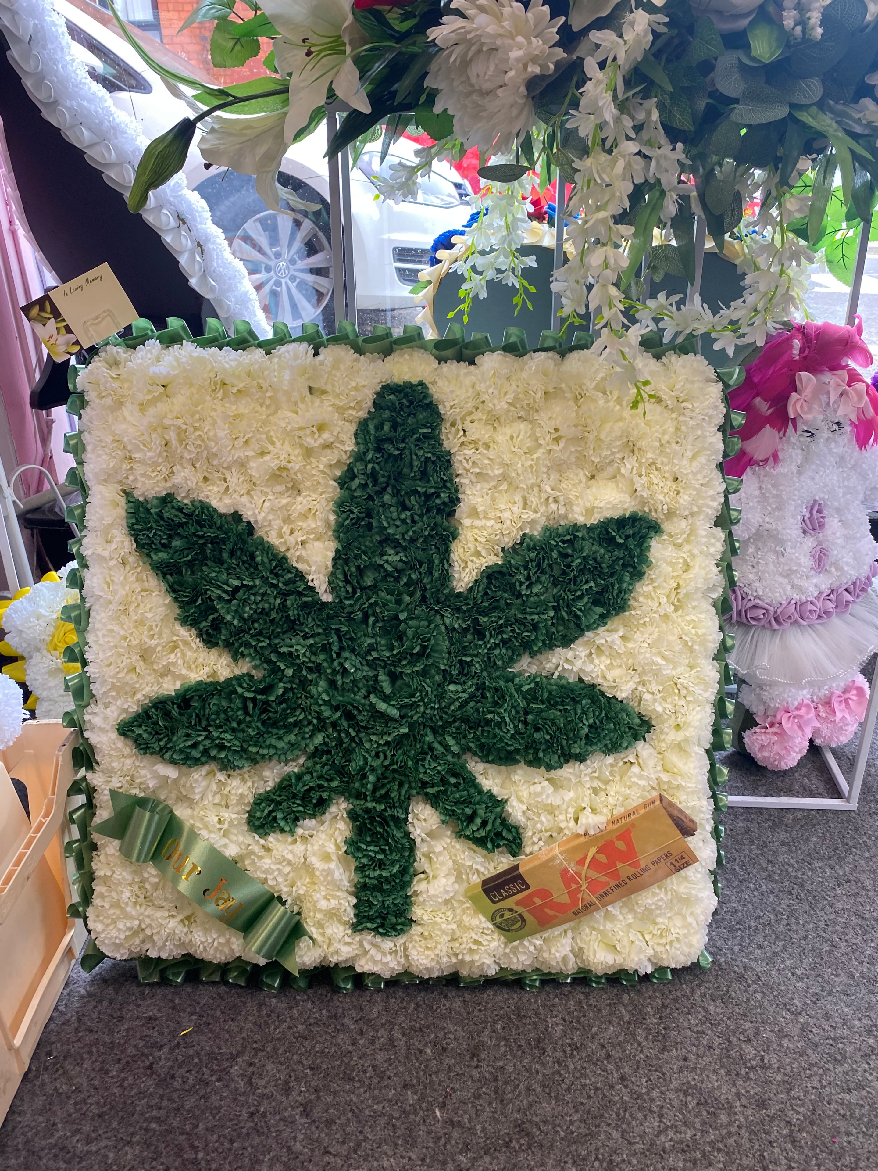 Four leaf clover floral arrangement
